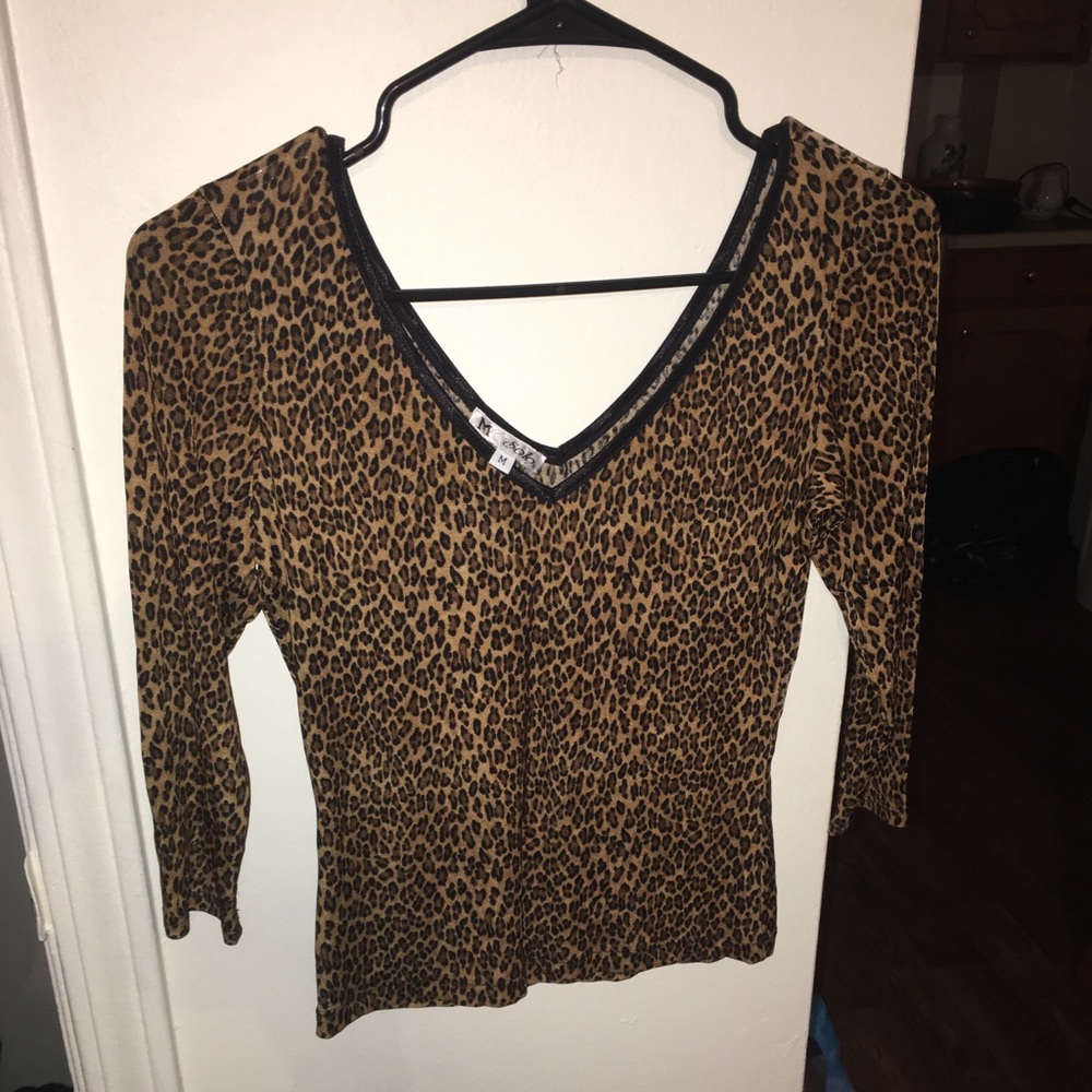 Vintage leopard halter top